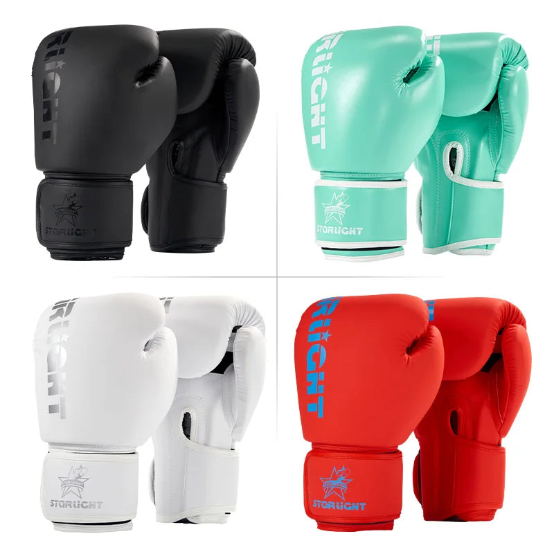 Guantes de Boxeo Pro, (Muay Thai y Kickboxing) Guantes de Combate para Adultos